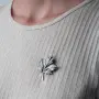 Серебряная брошь «Кленовый лист»