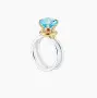 Серебряное кольцо с топазом «Утренняя роса»