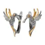 Серьги из серебра «Колибри»