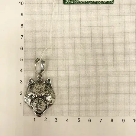 Серебряный кулон «Волк»