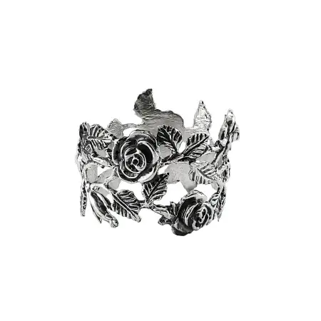 Кольцо для салфеток «Розалия» большое с чернением серебро 925