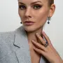 Серебряные серьги с лазуритом