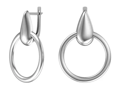 Серьги из серебра «Геометрия»