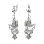 Серебряные серьги «Алые паруса»