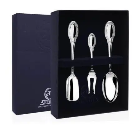 Серебряный набор для чая «Император» №2