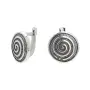 Серьги из серебра «Спираль»