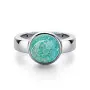 Кольцо из серебра с амазонитом