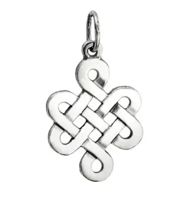 Серебряный кулон «Узел Будды»