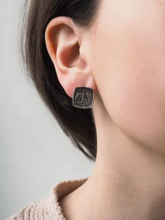 Серьги серебряные «Северная Венеция»