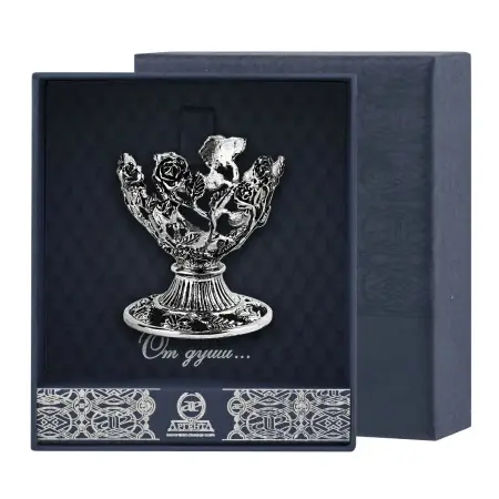 Подставка для яйца "Розалия" серебро 925