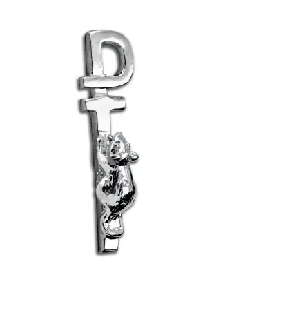 Серебряная ложка сувенирная «Мышь с рублем»