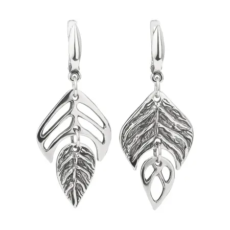Серьги из серебра «Листочки»