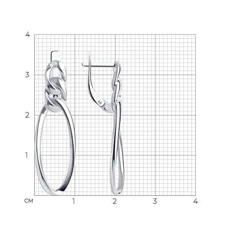 Серьги из серебра