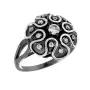Серебряное кольцо с фианитами «Матрица»