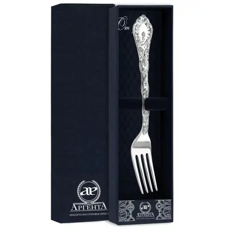 Серебряная десертная вилка «Виноградная лоза»