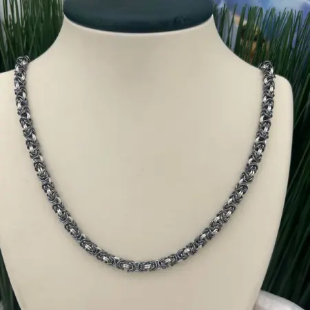 Серебряная цепь «Королевская Роза»