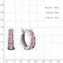 Серебряные серьги с фианитами