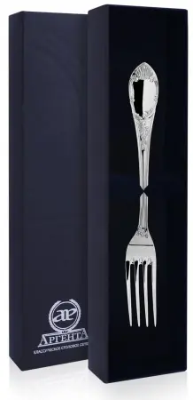 Серебряная десертная вилка «Престиж»