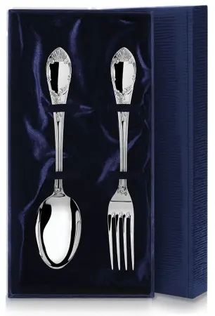Серебряный набор «Престиж» столовая ложка и вилка