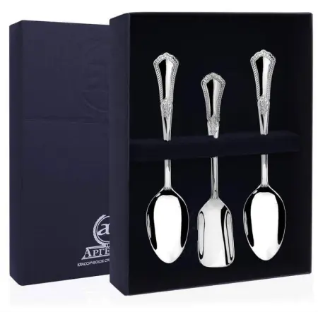 Серебряный набор для чая «Фаворит» №1