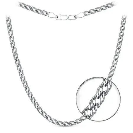 Цепь из серебра «Тройной ромб»