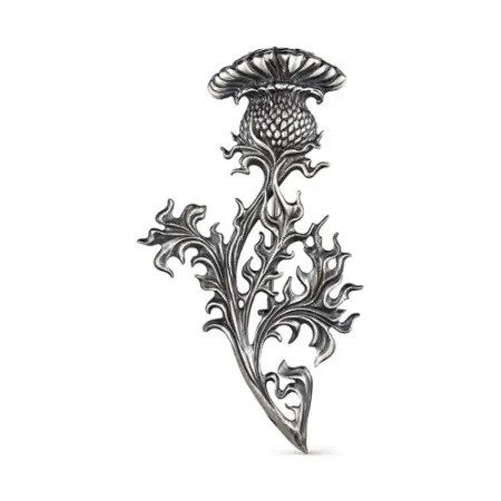 Брошь из серебра «Чертополох»