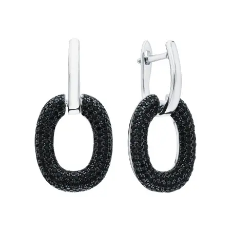 Серьги серебряные «Caviar»