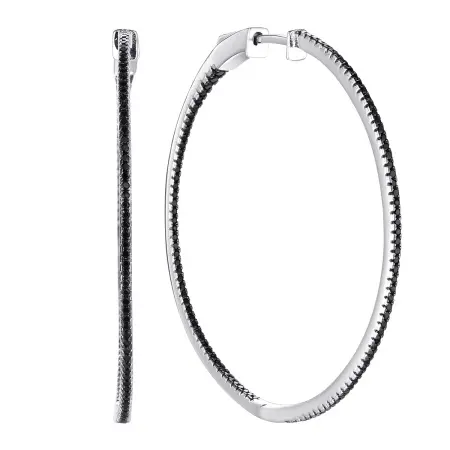 Серьги из серебра конго со шпинелью