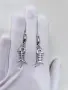 Серебряные серьги «Фиша» скелет рыба
