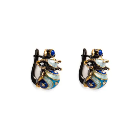 Серебряные серьги «Пауки»
