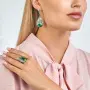 Серебряные серьги «Волшебный Малахит»