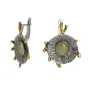 Серебряные серьги с нефритом