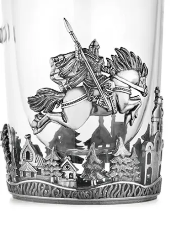 Кружка чайная с двойными стенками «Богатырская сила»