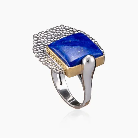 Серебряное кольцо «Лазурный Пруд»