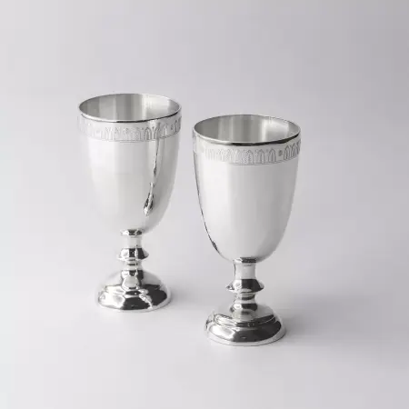 2 серебряные рюмки «Император»