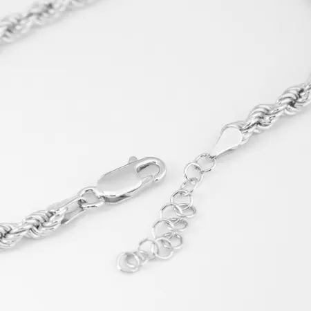 Браслет из серебра «Веревка»