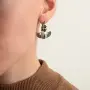 Серебряные серьги «Скарабеи»