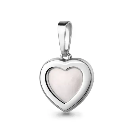 Подвеска из серебра с перламутром «Сердце»