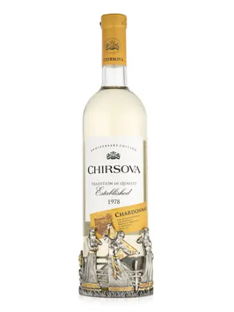 Подставка серебряная для бутылки «Разгуляй» в русском стиле