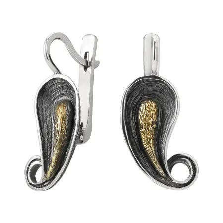 Серебряные серьги «Каллы»