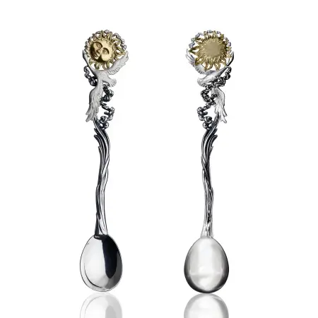 Серебряная чайная ложка «День»