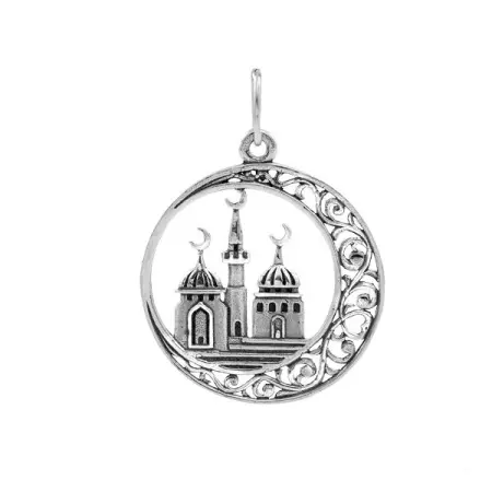 Подвеска из серебра «Мусульманская»