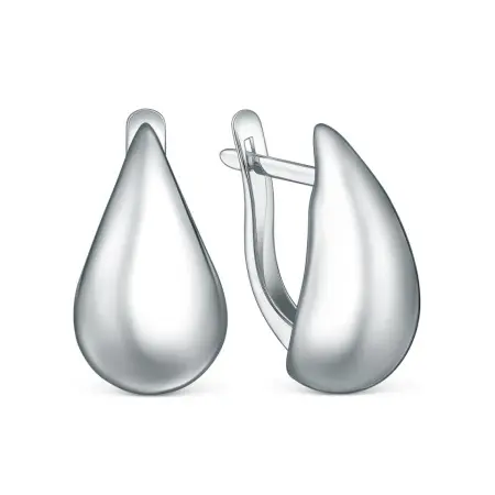 Серьги из серебра «Капля»
