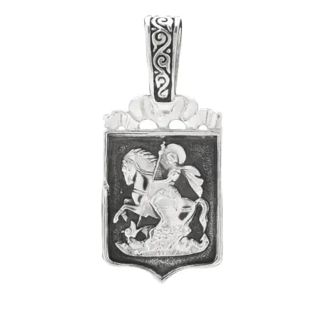 Крест из серебра Георгий Победоносец