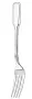 Серебряная столовая вилка «Русская»