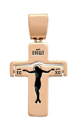 Крест с распятием позолоченный