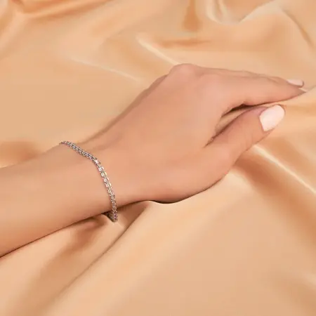 Браслет из серебра «Бисмарк»