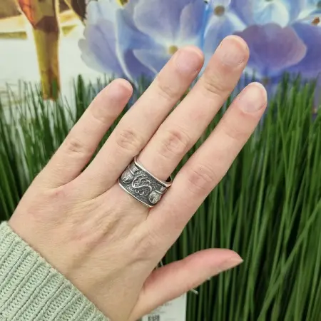 Серебряное кольцо «Чертополох»
