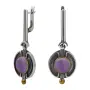 Серьги из серебра «Клеопатра» с аметистом