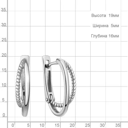 Серьги из серебра